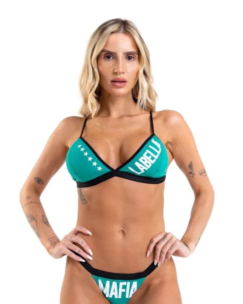 viceversa CONJUNTO INTIMO COLOR VERDE BY LA BELLAMAFIA