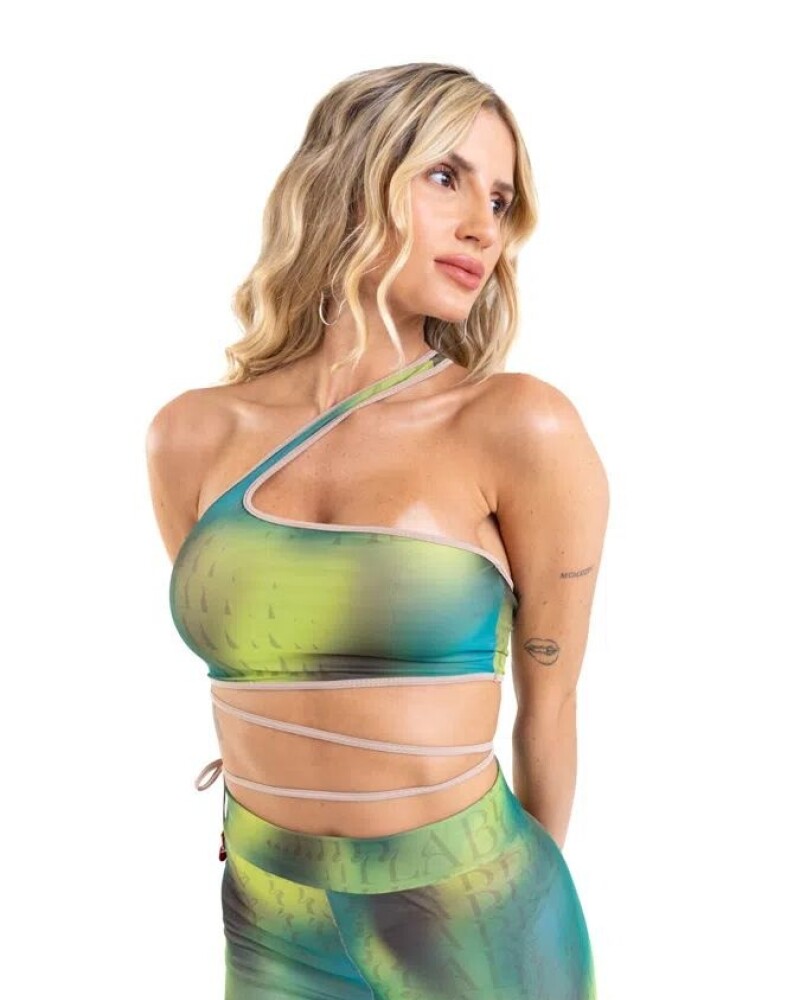 viceversa CONJUNTO TOP Y LEGGING VERDE BY LA BELLAMAFIA