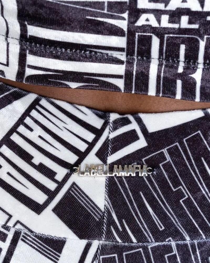 Viceversa CONJUNTO TOP Y PANTALON ESTAMPADO BY LA BELLAMAFIA