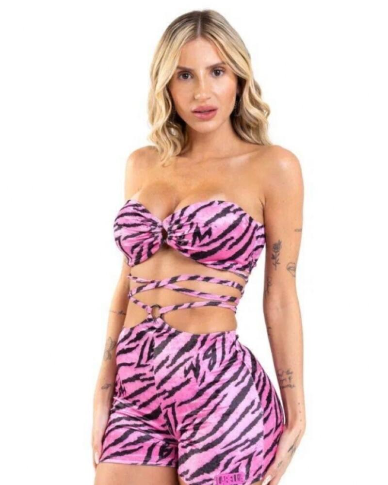 viceversa CONJUNTO TOP Y SHORT ESTAMPADO LABELLAMAFIA