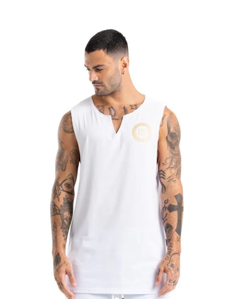 viceversa MUSCULOSA COLOR BLANCO DE ALGODON BY LA MAFIA