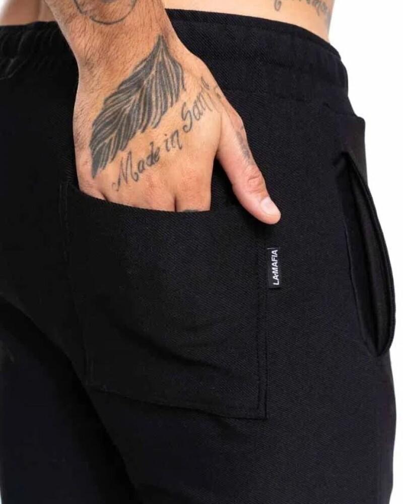 Viceversa PANTALON COLOR NEGRO ELASTIZADO BY LA MAFIA