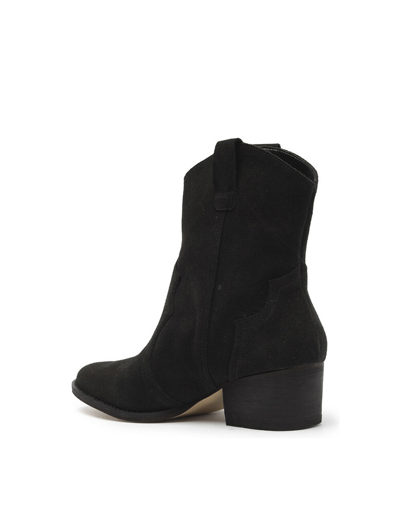 Viceversa BOTAS VAQUERAS NEGRAS EN PIEL SERRAJE