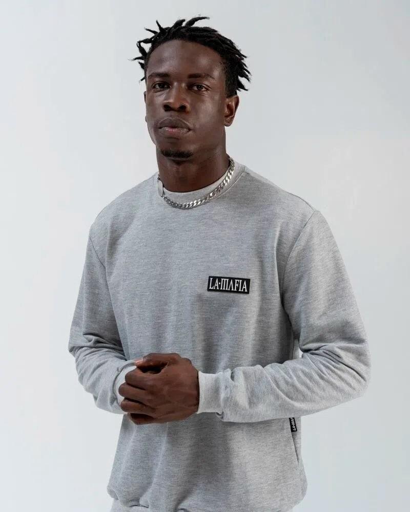 viceversa BUZO LM GRIS CLARO