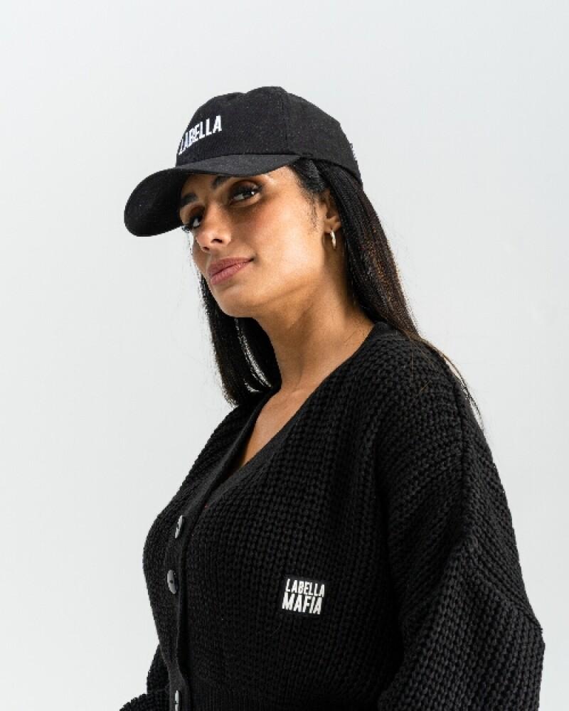 viceversa CARDIGAN CORTO NEGRO CON BOTONES