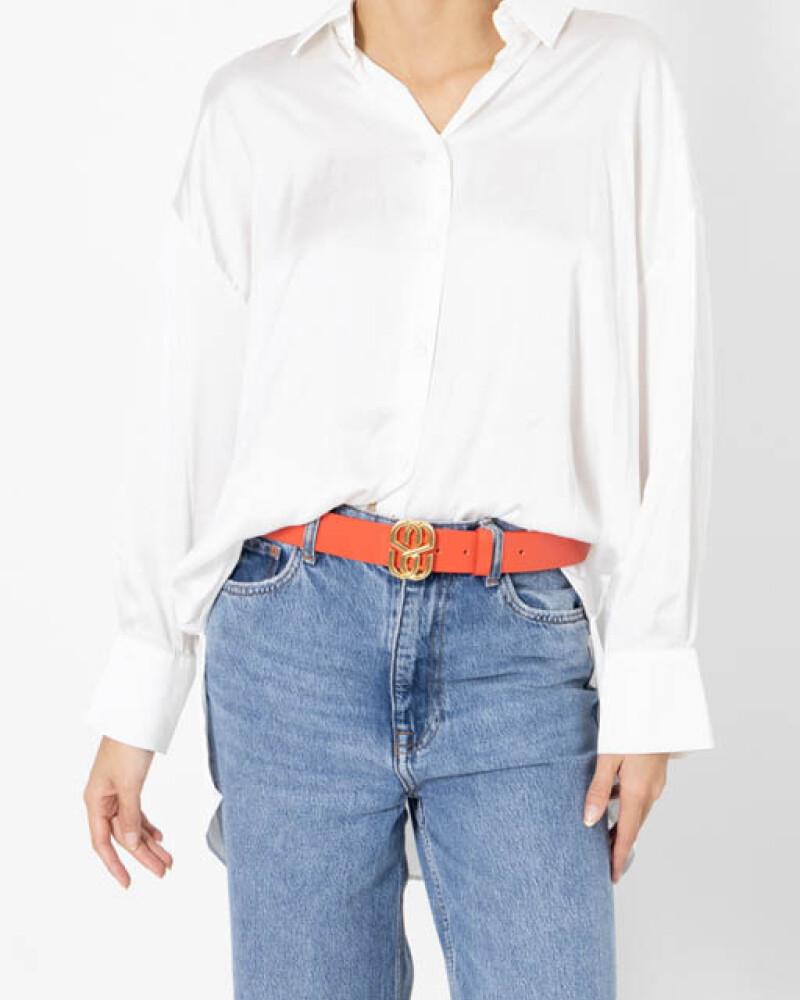 Viceversa CINTURON ROJO Y DORADO SS