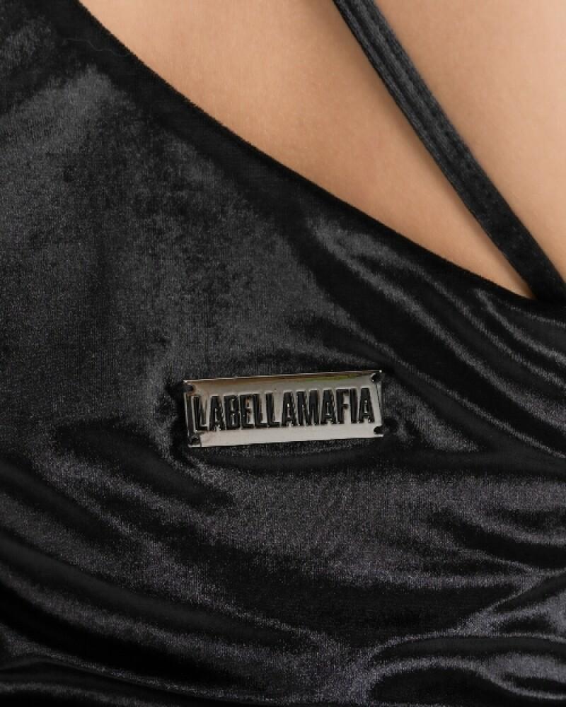 Viceversa MUSCULOSA COLOR NEGRO SATINADO