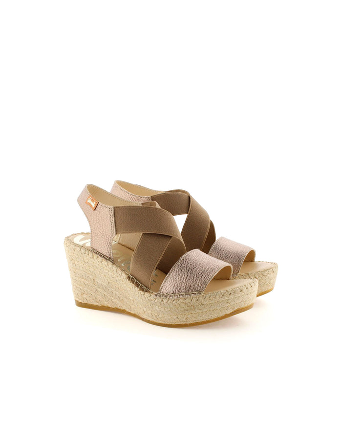 Vidorreta Sandalia Elásticos En Napa Metal Cuerda Dominica