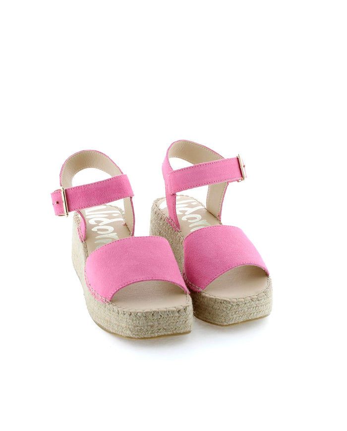 Vidorreta Sandalia Hebilla En Serraje Frambuesa Vinci