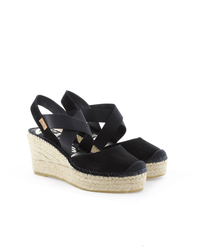 Vidorreta Valenciana Cruzada En Serraje Negro Tilo 5