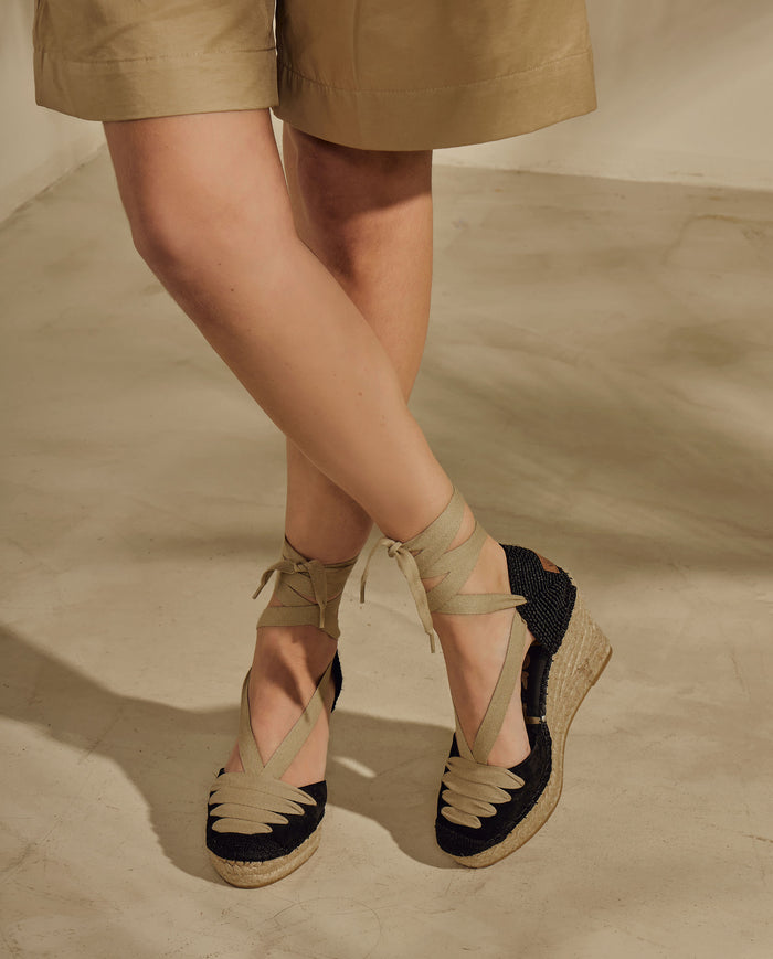 vidorreta Campesina en serraje negro-piedra Tilo 7