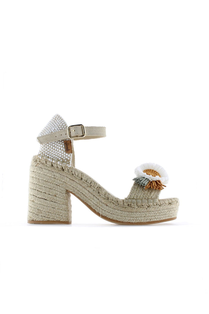 Vidorreta Sandalia Abierta Trenza Natural Apricot