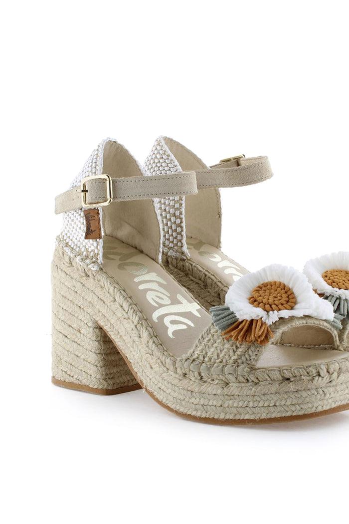 Vidorreta Sandalia Abierta Trenza Natural Apricot