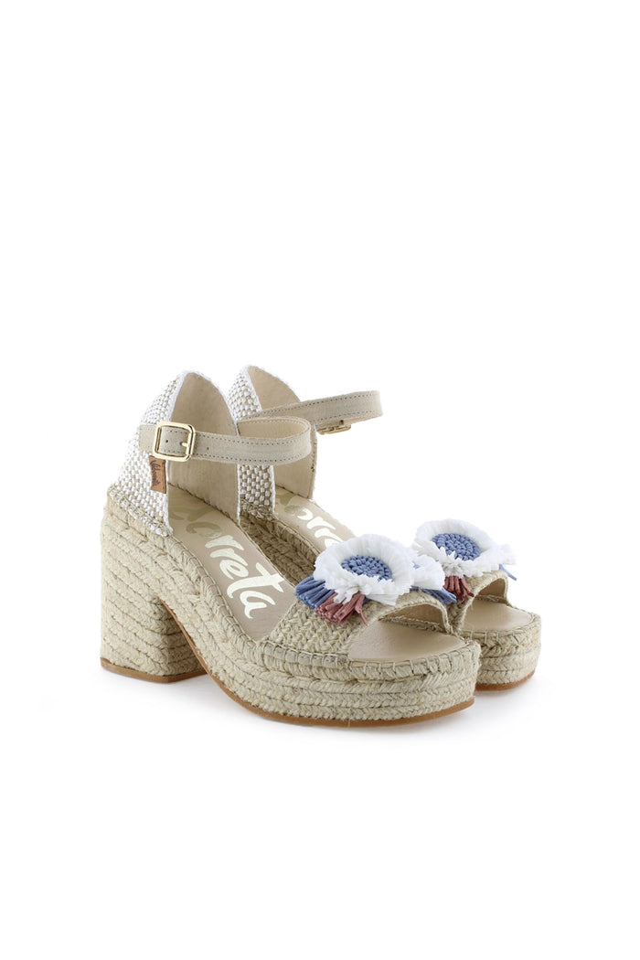 Vidorreta Sandalia Abierta Trenza Natural Jeans