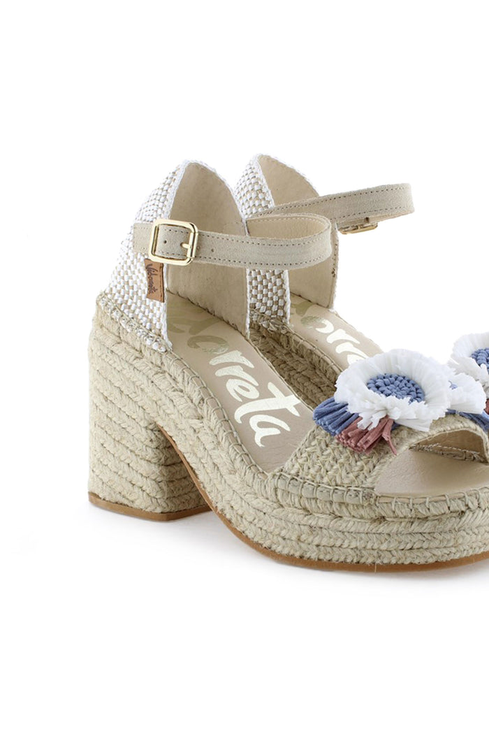 Vidorreta Sandalia Abierta Trenza Natural Jeans