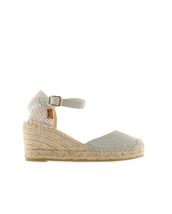 Vidorreta Sandalia En Serraje Agua Claro Clavel