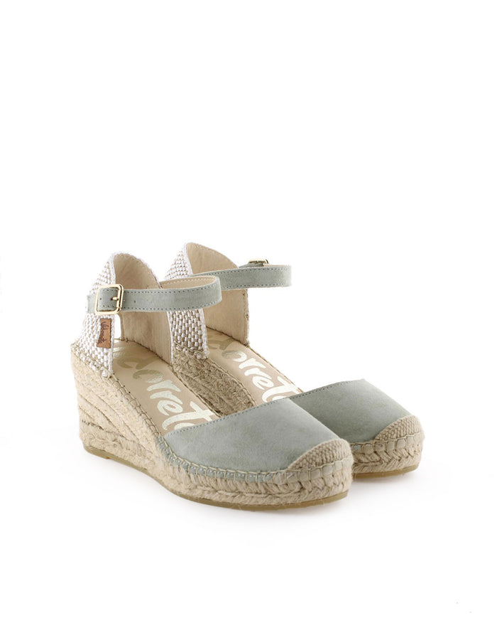 Vidorreta Sandalia En Serraje Agua Claro Clavel