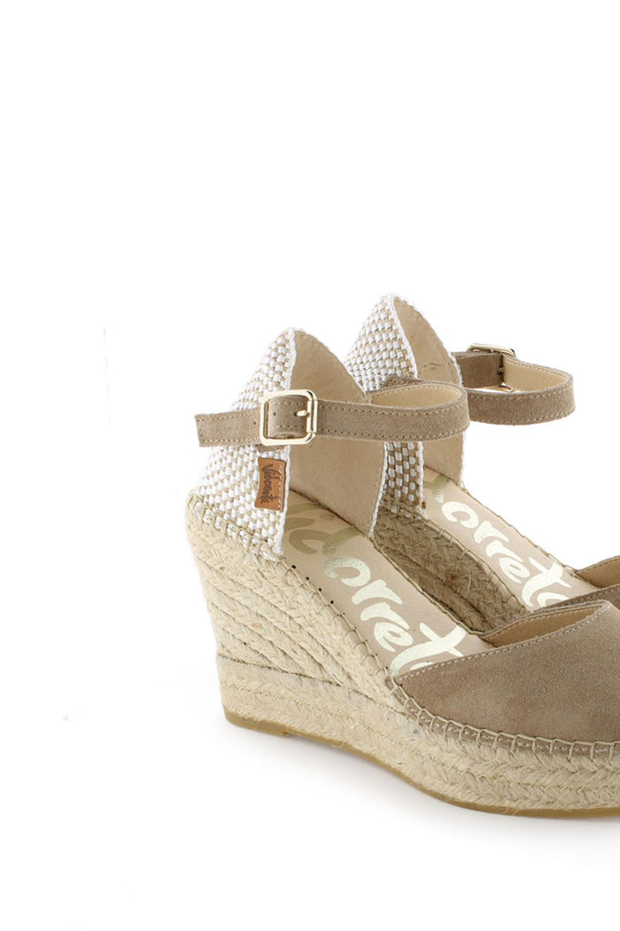 Vidorreta Sandalia En Serraje Arena Oscuro Tilo 7