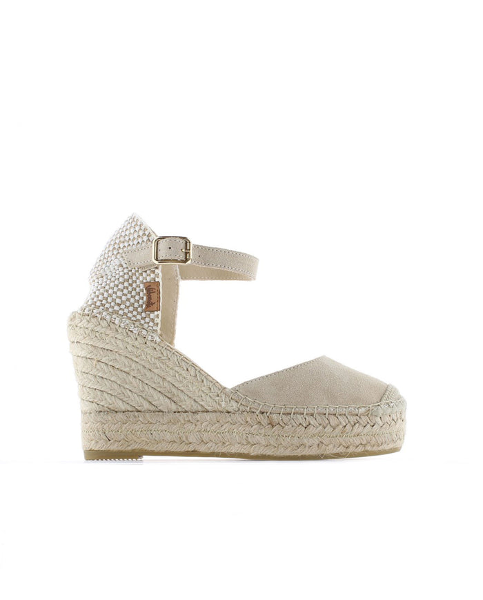 vidorreta Sandalia en serraje arena Tilo 7