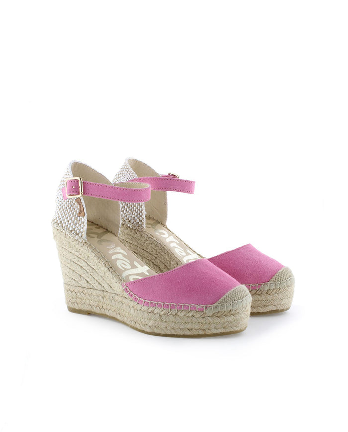 Vidorreta Sandalia En Serraje Frambuesa Tilo 7