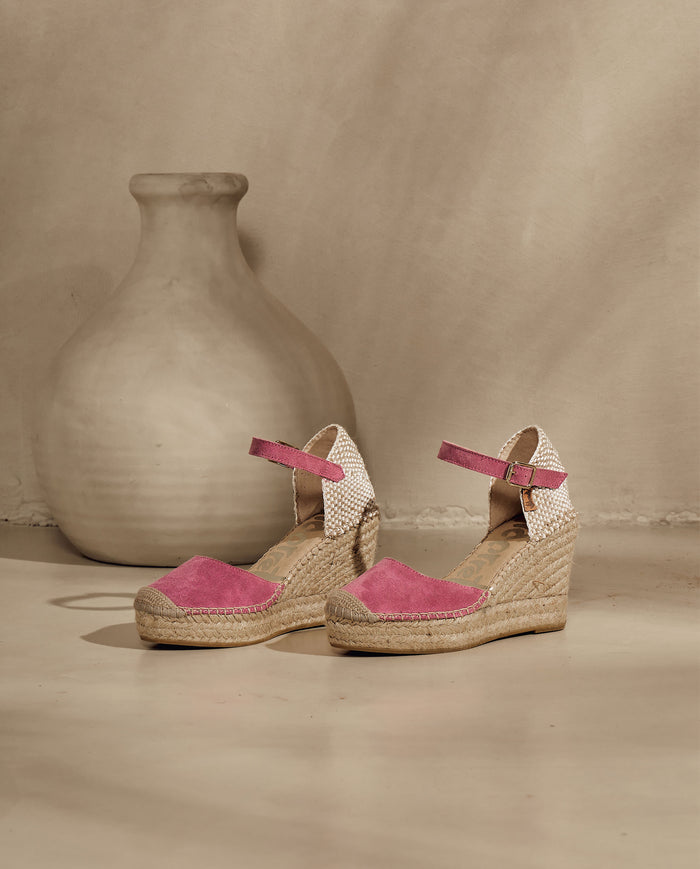 Vidorreta Sandalia En Serraje Frambuesa Tilo 7