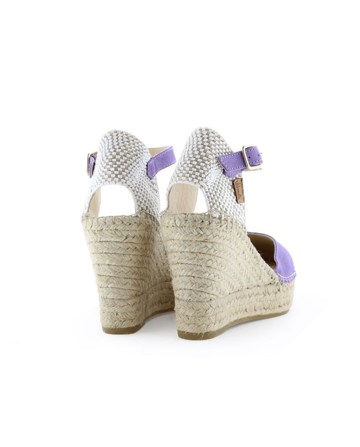 Vidorreta Sandalia En Serraje Lavanda Tilo 7