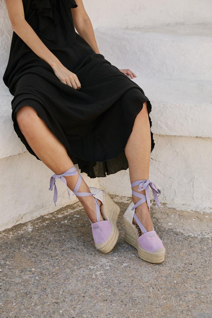 Vidorreta Sandalia Lona Eco Malva Greco