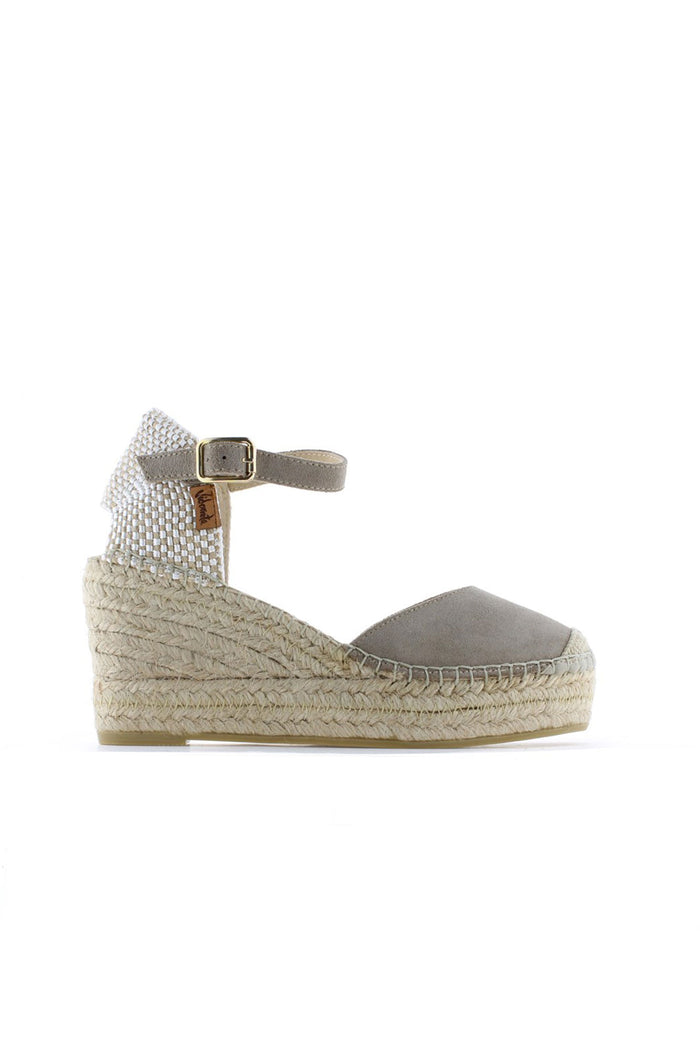 vidorreta Sandalia pico serraje taupe Tilo 5
