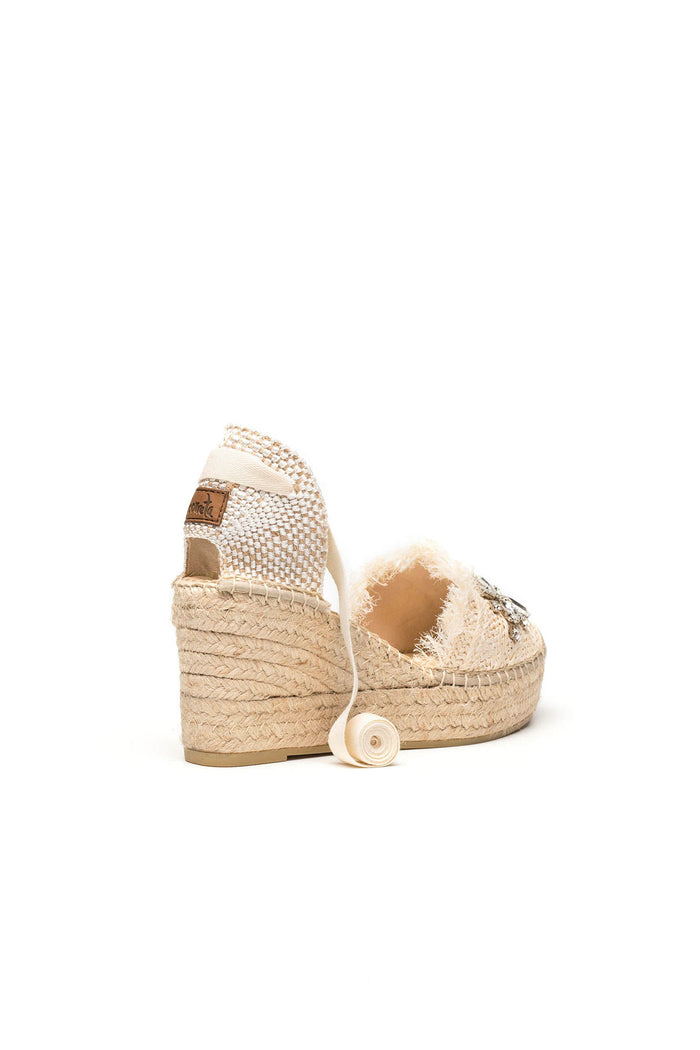 Vidorreta Sandalia Rafia Cristal Crudo Tilo 5
