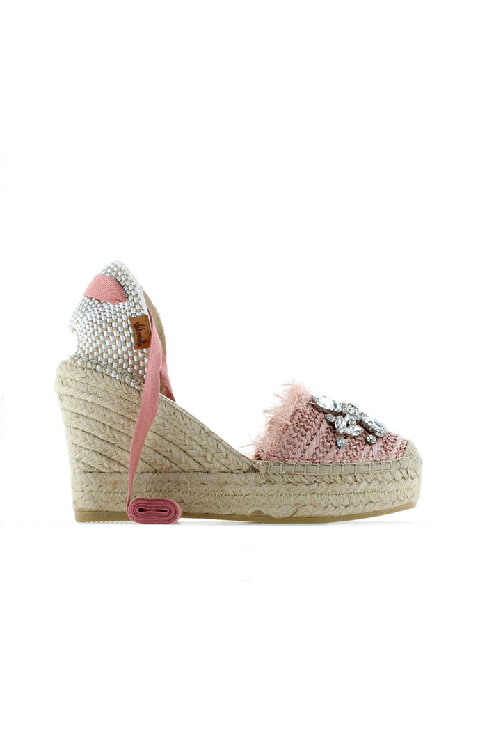 Vidorreta Sandalia Rafia Cristal Maquillaje Tilo 7