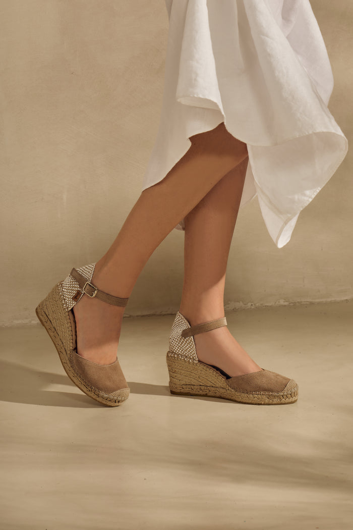 Vidorreta Sandalia Serraje Arena Oscuro Clavel