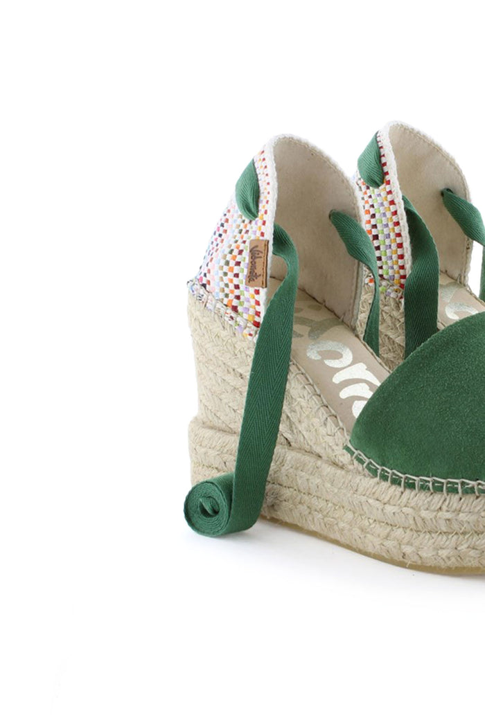 Vidorreta Sandalia Traba Serraje Verde Pino