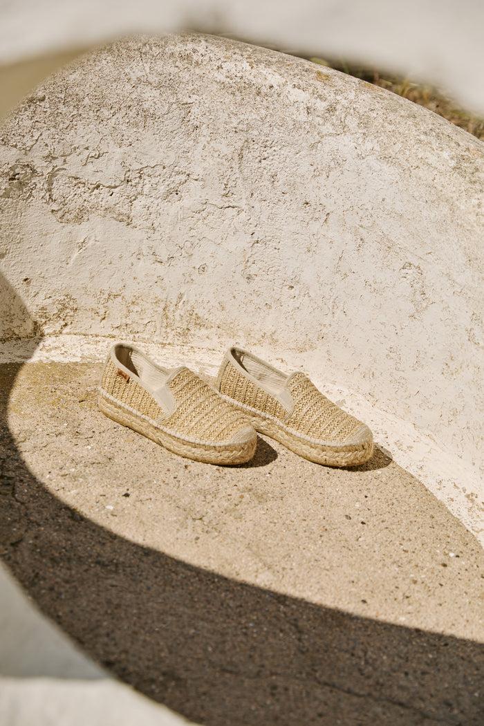 Vidorreta Slipper Rafia Metal Cuerda Merce Doble