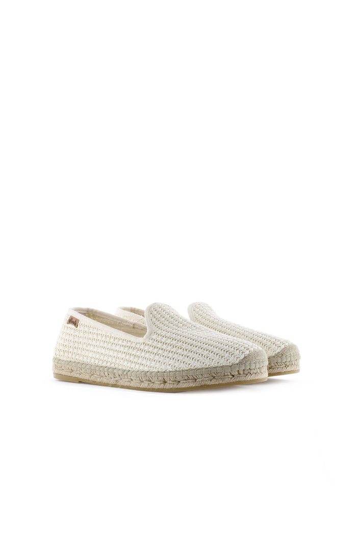 Vidorreta Slipper Rafia Nudos Crudo Borneo