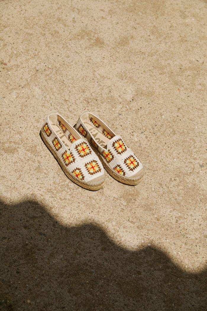 Vidorreta Slippers Crochet Apricot Merce Doble