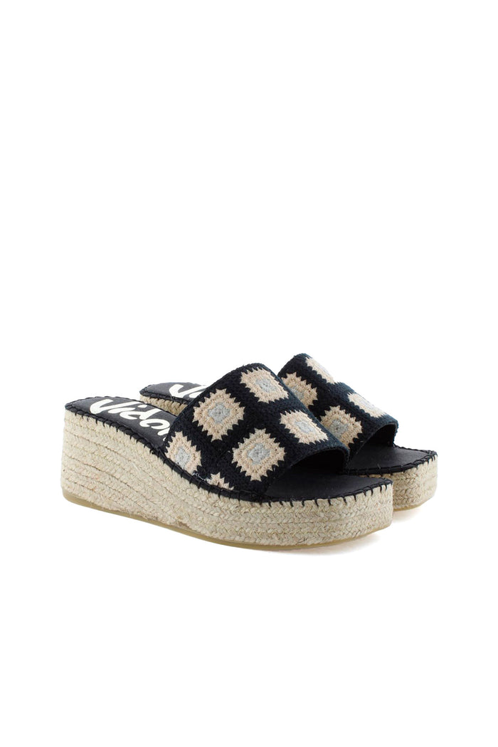Vidorreta Zueco Crochet Negro Vinci