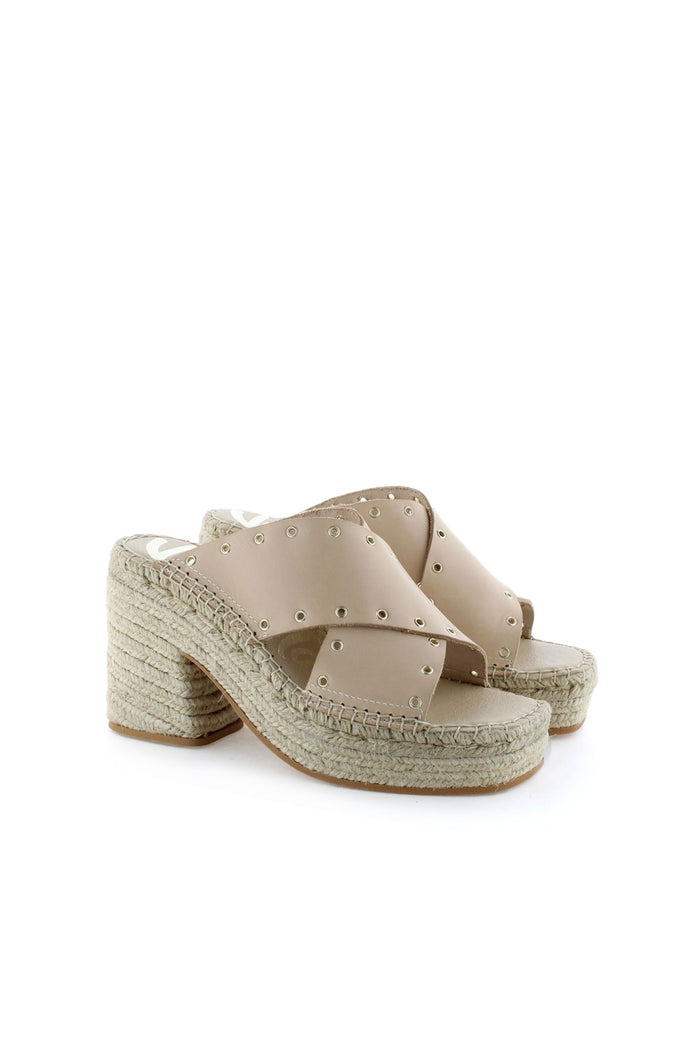 Vidorreta Zueco Cruzado Vaquetta Natural