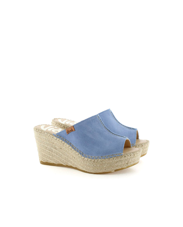 Vidorreta Zueco En Serraje Jeans Dominica