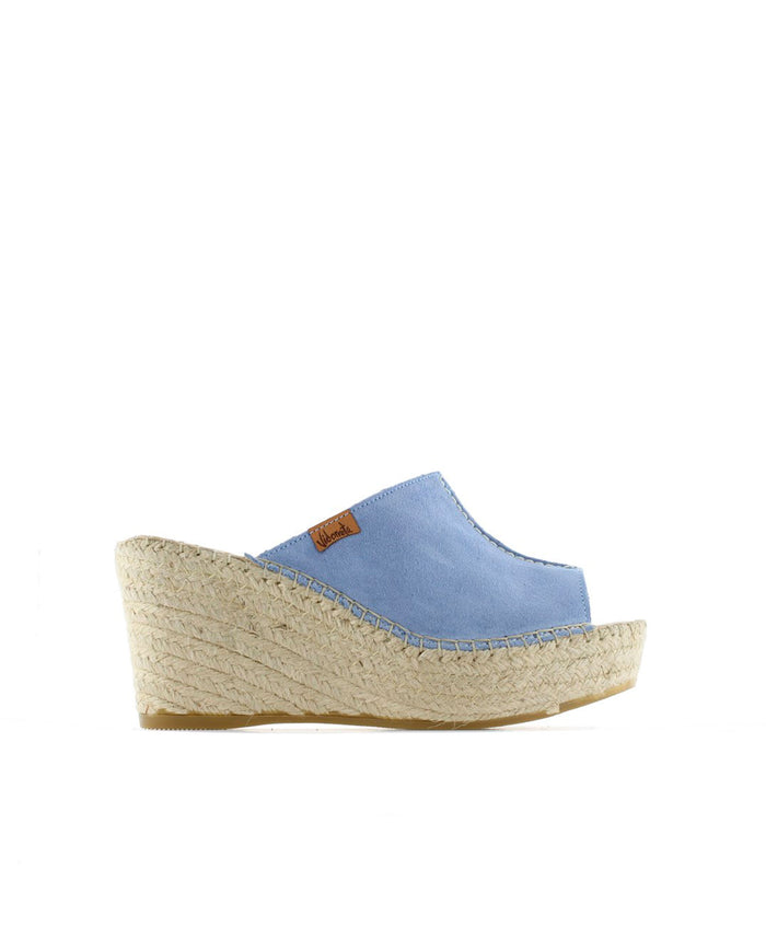 vidorreta Zueco en serraje jeans Dominica