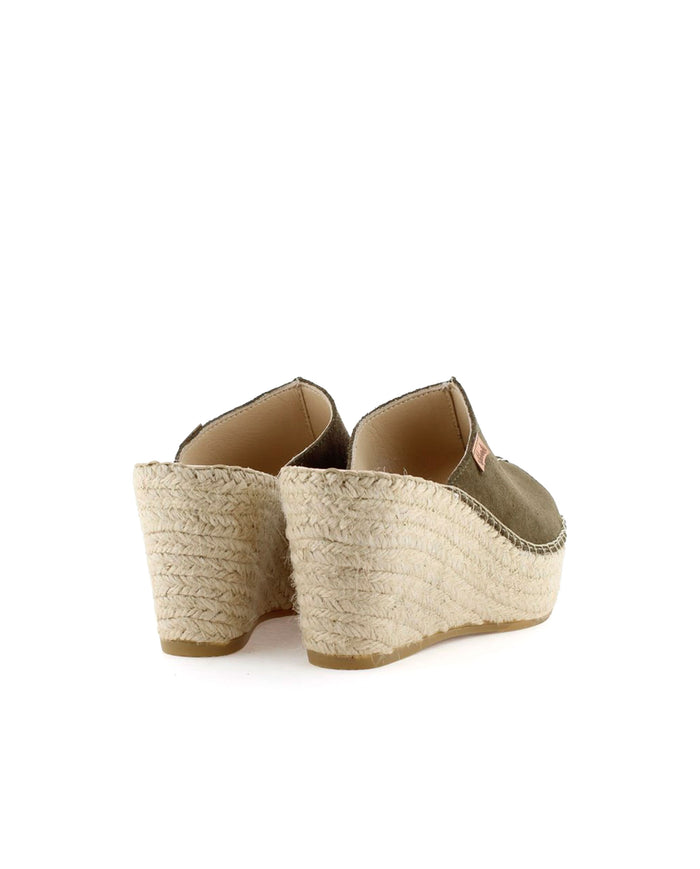 Vidorreta Zueco En Serraje Kaki Dominica