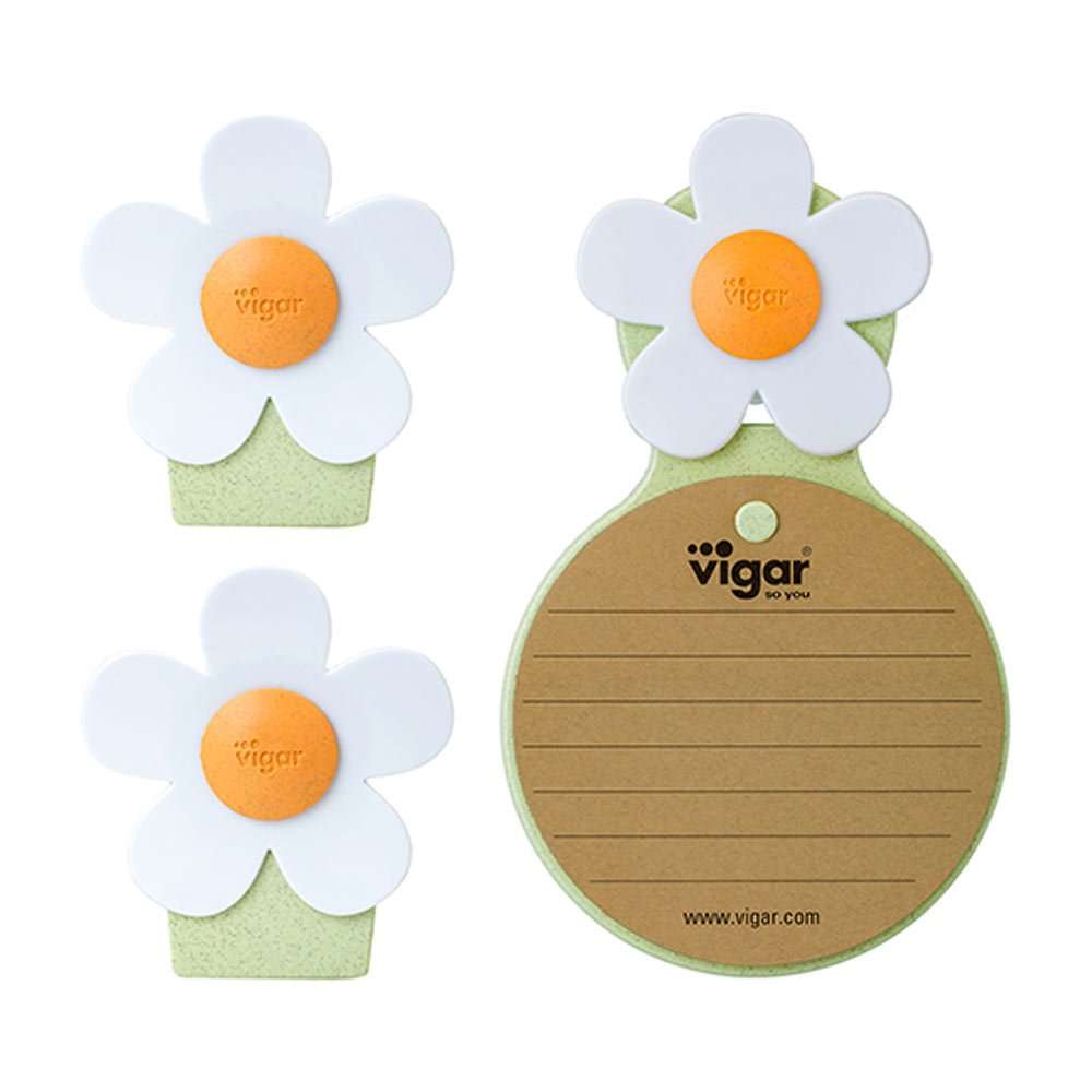 Vigar Florganic Notebook With Suction + Magnet Clip 2pc Set