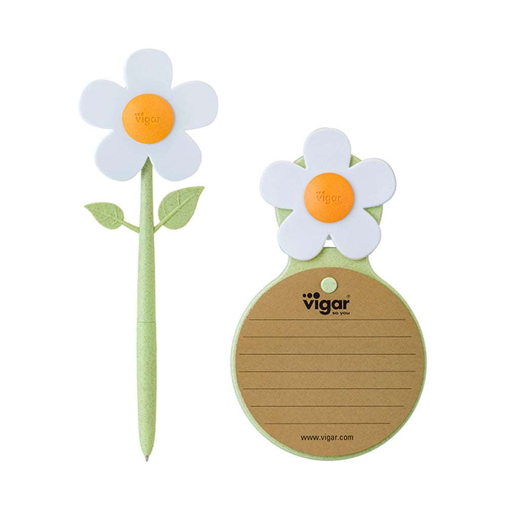 Vigar Florganic Pen With Magnet + Notebook With Suction Set
