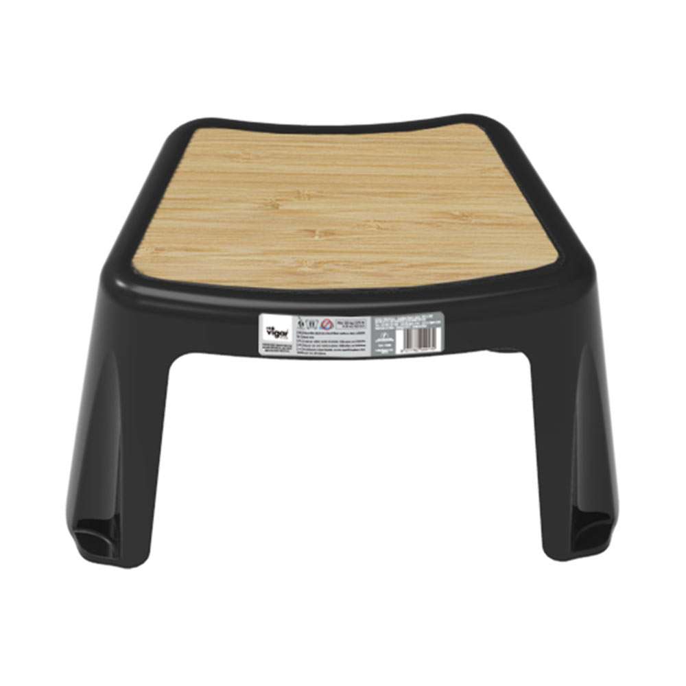 Vigar Black Bamboo 25cm Stool