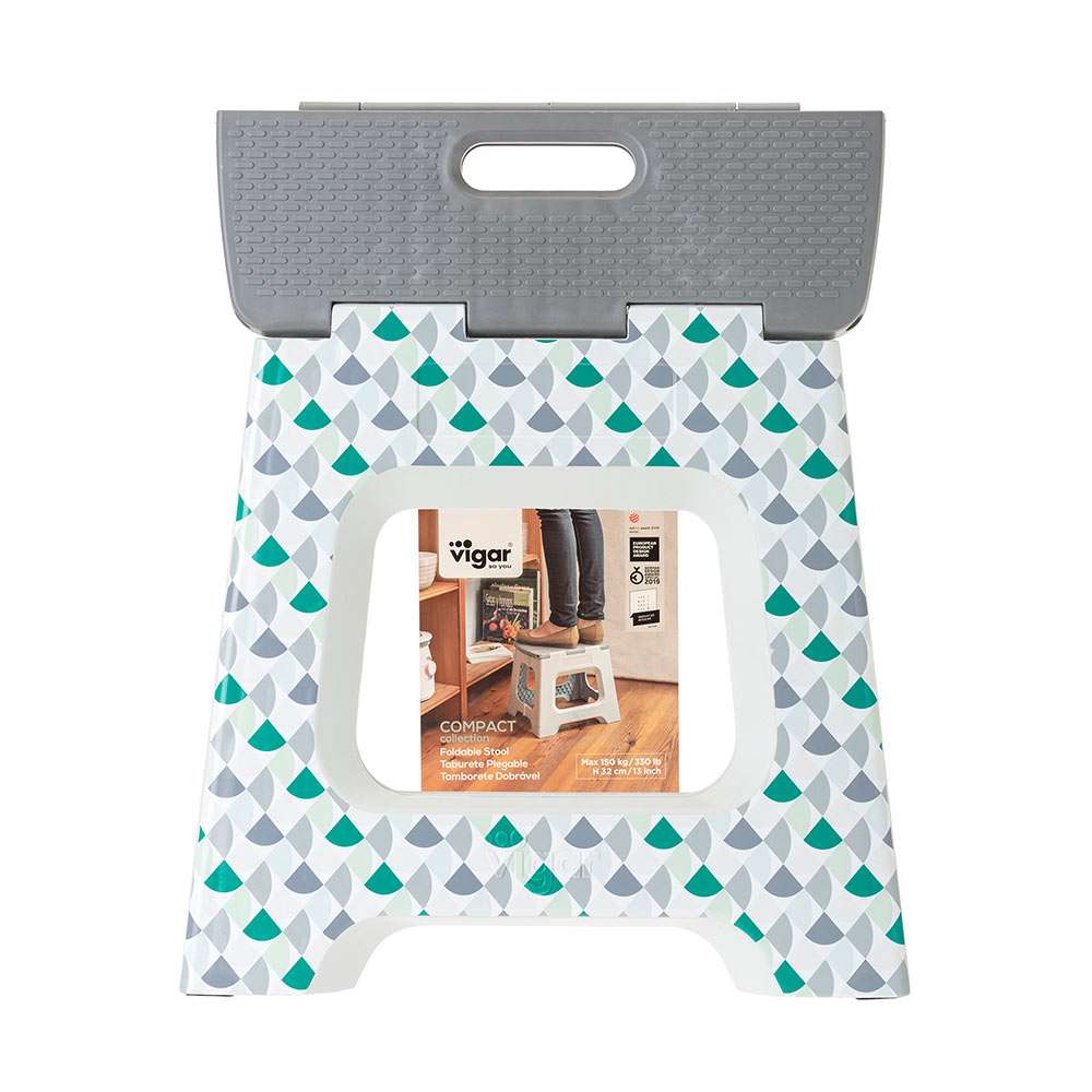 Vigar Compact Geom In Body Foldable 32cm Stool