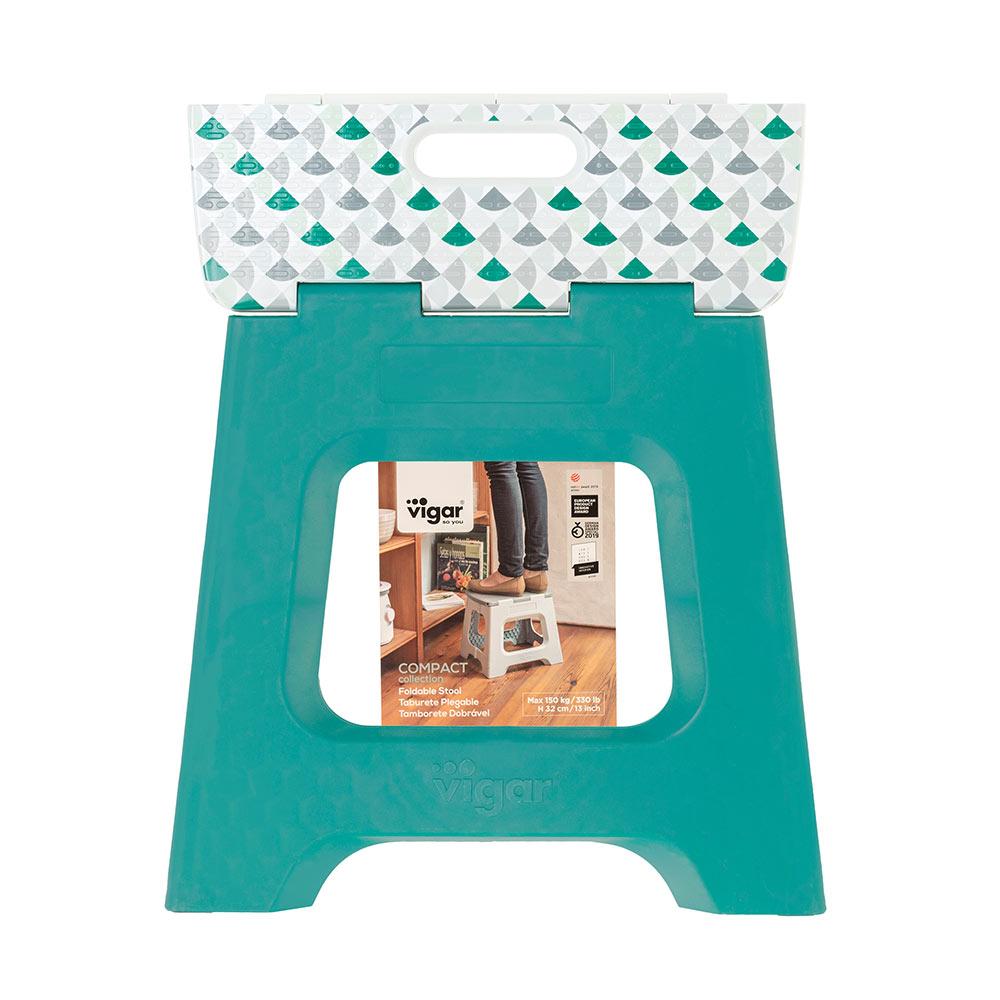 Vigar Compact Geom On Top Foldable 32cm Stool