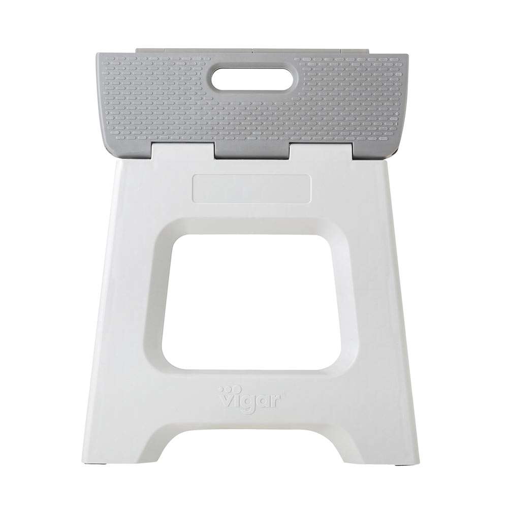 Vigar Compact Grey Foldable 32cm Stool