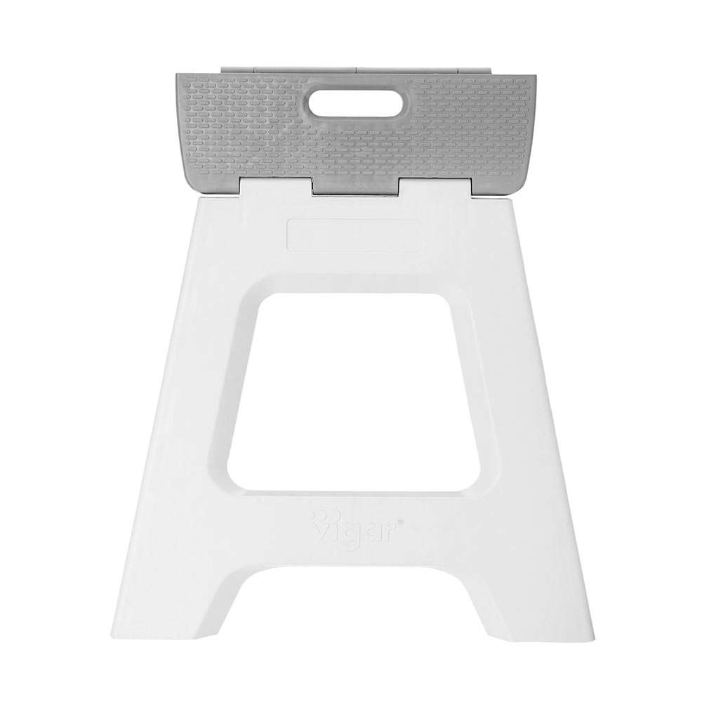 Vigar Compact Grey Foldable 40cm Stool