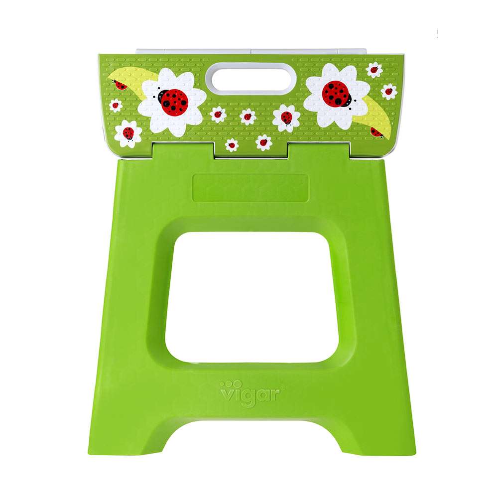 Vigar Compact Ladybug On Top Foldable 32cm Stool
