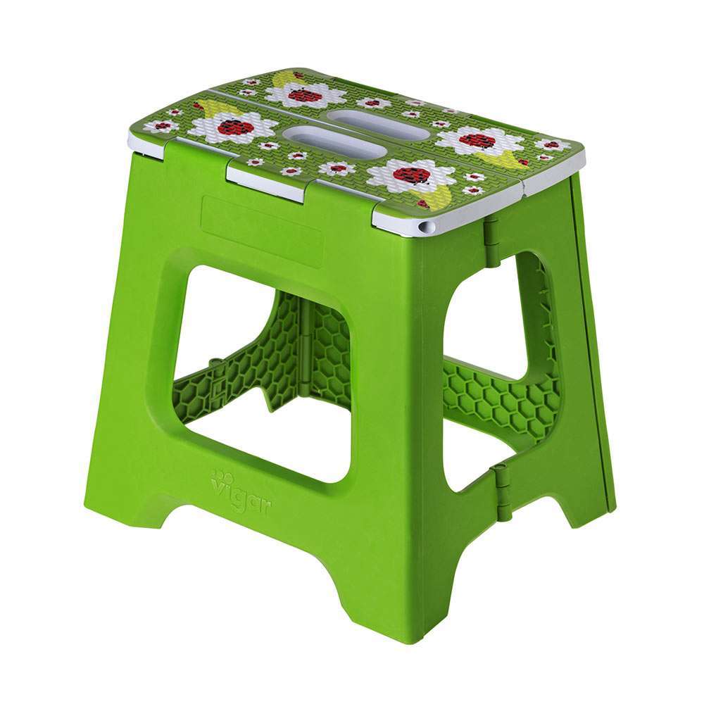 vigar Compact Ladybug On Top Foldable 32cm Stool