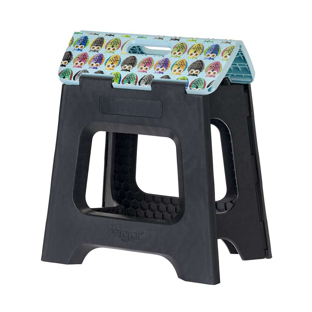 Vigar Compact Owl On Top Foldable 32cm Stool